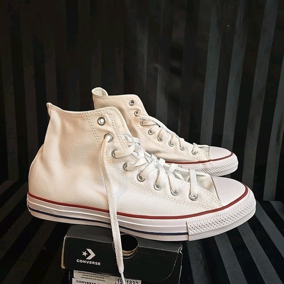 Unisex Converse Chuck Taylor All Star Hi Top Sneakers Men US 9 Women US 11 White - Picture 5 of 9